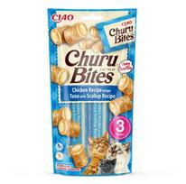 INABA Churu Bites Vištiena su tunu ir šukutėmis - skanėstas katėms - 3x10 g
