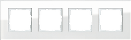GIRA 4fach Rahmen Esprit, Standard 55 Weiß 021412 (021412)