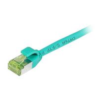Synergy21 Patchkabel RJ45, CAT6A 500Mhz, 0,15m, grün, S-STP(S/FTP), slimline rund d=4,5mm, TPE/LSZH(Superflex), AWG28, mit CAT7 Rohkabel,