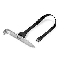 Kompiuterio priedas - LINDY Single Port USB 3.1 Gen 2 Type C Back Plate 10Gbps