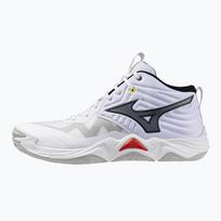 Tinklinio bateliai Mizuno Wave Momentum Elite Mid white/black/fiery red