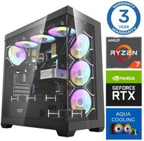 Stacionarus kompiuteris INTOP AQUA Ryzen 7 7800X3D 64GB DDR5 1TB SSD M.2 NVME+4TB RTX5080 16GB no-OS (RW78530NS) (Atnaujinta)