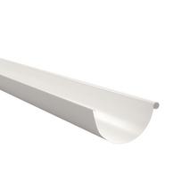 Latakas BILKA, ilgis 3m, skersmuo 125 mm, balta spalva, RAL9010