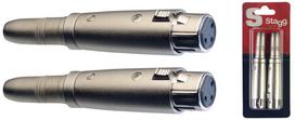 Stagg AC-XFPFH, Aux 6.3 mm F/XLR F