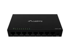 Lanberg Switch 8x1GB/s Unmanagment Gigabit Ethernet Desktop 12V metal case | DSM1-1008