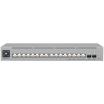Ubiquiti 16-port, Layer 3 Ethernet switch with 2.5GbE and versatile mounting options, 4x 2.5GbE RJ45 ports, 12x GbE RJ45 ports, 2x 10G SFP+ ports