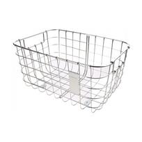 Basil Front basket/front luggage rack ROBIN, with front wheel support, metal, silver
