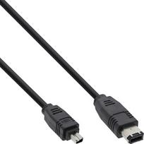 InLine FireWire 400 1394 Cable, 6-to-4 Pin Male, 1.8m