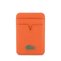 Lacoste PU Iconic Petit Pique MagSafe Wallet Orange