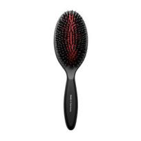TAURO Šepetys buko mediena, 16 mm šerno šereliai su nailoniniais dantukais, juodas, ovalo formos, vidutinis, 22x6,3 cm