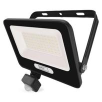 LED prožektorius GLARO 50W 5000lm IP54 NW su PIR juodas