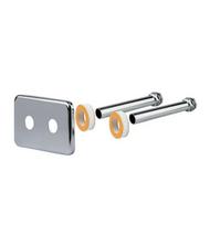 Dvigubas sieninis prijungimo komplektas 1/2", d16, L-120 mm (įleidimas 50 mm), chromuotas