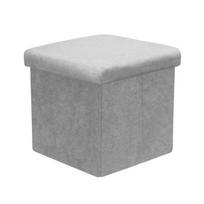 Otomanė Home4you JESSE laikymo pufas 30x30x30cm pilkas