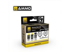 AMMO MIG - Cobra motor Akrilinių dažų rinkinys Chrome Rims, 7522