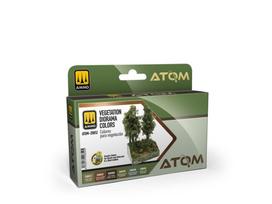 AMMO MIG - ATOM Akrilinių dažų rinkinys Vegetation Diorama colors, 20852