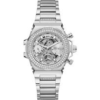 GUESS Fusion Sidabrinis Nerūdijančio Plieno Moteriškas Kvarcinis Laikrodis GW0552L1 sidabras