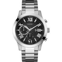 GUESS Atlas Juodo Nerūdijančio Plieno Vyriškas Kvarcinis W0668G3 juoda