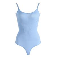 Vienguba figūrą formuojanti bikini stiliaus stringų maudymosi kostiumėlio tipo bodis su juosmenį liekninančiais ir pilvą įtraukiančiais dirželiais Xs (personalized) juoda