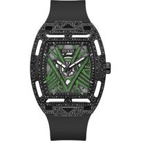 GUESS Trend Juodo Nerūdijančio Plieno, Silikoninis Vyrų Kvarcinis Laikrodis GW0564G2 juoda