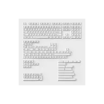 Keychron Double Shot Cherry PBT Full Keycap Set | Black on White