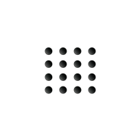 Pulsar Mouse Feet | Black, x16, Universal Dots