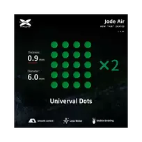X-Raypad Jade Air Mouse Feet | Green, x40, Universal Dots