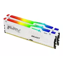 KINGSTON FURY Beast 32GB DDR5 RAM Atmintis | 6000 MT/s, CL36, 2x16GB, White, RGB