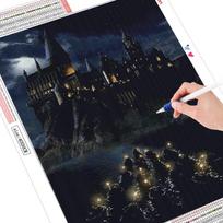 5D „pasidaryk pats“ deimantų tapybos pilies amatų rinkinys, mozaika, pilnas siuvinėjimas kraštovaizdžio paveikslas iš kalnų krištolinio akmens rankų darbo dovana Full Round (20X30CM)