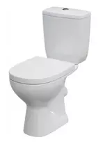Klozetas CERSANIT ONO, pastatomas, horizontalus nubėgimas 3/6L, apatinis įvadas, kieto plastiko lėta