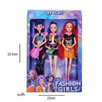 Demonų medžiotojos merginos K-POP simuliatoriaus lėlės rinkinys, 3 dalių teminė žaislų kolekcija, 32,5 cm PVC vinilinė figūrėlė baltos spalvos nuo blyksnio