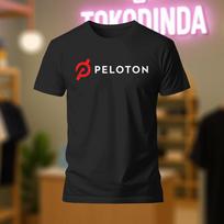 PELOTON Treniruoklio Dviratis Treniruotė Logotipas Marškinėliai Juokingi Pagaminta JAV S-5XL Unisex Marškinėliai S