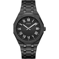 GUESS Asset Juodo nerūdijančio plieno vyriškas kvarcinis laikrodis GW0575G3 juoda