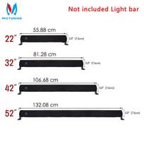 MICTUNING 22'' 32  42'' 52'' colio Premium pavarų svirties dangtelis tiesioms ir lenktoms LED juostoms 1pc 22 inch cover