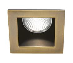 Ideal Lux - Įleidžiamas šviestuvas FUNKY 1xGU10/50W/230V 9x9 cm žalvaris