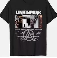 Linkin Park Logotipas Roko Grupės Parašas marškinėliai TEE Naujas Juodas T marškinėlis Visų dydžių S-5XL Unisex T marškinėlis XXXL