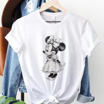 Naujas vintažinis Peliuko Mikio ir Mini Pelytės poros marškinėlis   Nostalgija Peliukas Mikis   žemės marškinėlis   Silueto marškinėliai Unisex viršutiniai drabužiai S