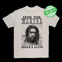 Peter Tosh Dread N Alive Vyriški marškinėliai Balti Trumpomis rankovėmis Visų dydžių Unisex marškinėliai L white