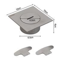 304 nerūdijančio plieno valymo dangtelis kanalizacijos vamzdžių montavimui 75 90mm