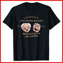 Statler And Waldorf Advokatų Kontoros - Mes Ne Pusėtinai Blogi Juodi Marškinėliai Unisex Marškinėliai S