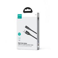 Joyroom Multicolor serija S-A34 USB-A / Lightning 3A laidas 1m - juodas