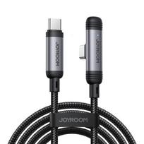 Joyroom S-A56 EnjoyX serijos 90° USB-C - USB-C laidas 60W 1.2m - juodas