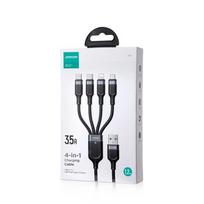 Joyroom Universalios S-A18 4in1 USB-A - USB-C / USB-C / Lightning / micro USB laidas 1.2m - juodas