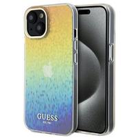 Guess IML Faceted Mirror Disco Iridescent dėklas iPhone 14 / 15 / 13 - daugiatoniškas