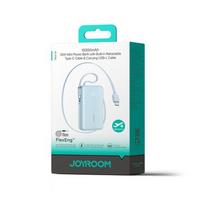 Joyroom JR-PR2L 10000mAh 35W Nešiojamas įkroviklis su integruotu besisukančiu USB-C kabeliu ir Lightning kaklaraiščio kabeliu - Mėlyna