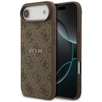 Guess 4G žiedas klasikinis logotipas MagSafe dėklas iPhone 17 Air - Rudas