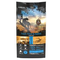 AMBROSIA Fresh Trout & Rabbit Sterilised begrūdis sausas maistas katėms su triušiena ir upėtakiu, 1.5 kg