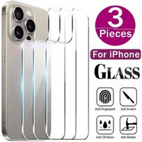 3 vnt. grūdinto stiklo galinio ekrano apsaugos iPhone 16 15 14 13 12 11 Pro Max Plus Mini 7/8 X XR XSmax telefonams galinio ekrano apsauginės plėvelės iPhone 16 Pro Max