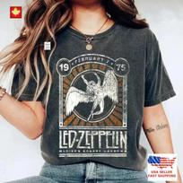 Led Zeppelin marškinėliai, Vintažiniai roko grupės Led Zeppelin koncertiniai marškinėliai, 70-ųjų muzikos koncerto unisex marškinėliai XXXXL