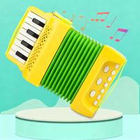 Akordeonas žaislas mažyliams Muzikos instrumentas Edukaciniai žaislai Vaikų muzikinio susidomėjimo ugdymas Dovanos vaikams Berniukams Mergaitėms Children's accordion mėlyna