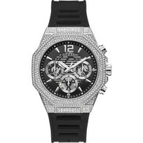 GUESS Sportinis Juodas/Sidabrinis Silikoninis Vyriškas Kvarcinis GW0518G1 juoda